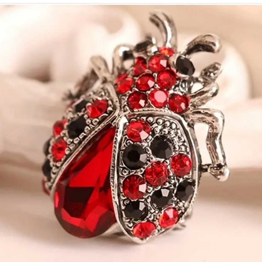 Ladybug Brooch Lady Bug Bling